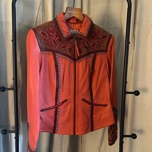 Double D "Jacket, Sheridan Style" Jacket- Rodeo Red